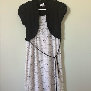 Black and White Dress with Bolero